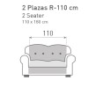 Copridivano chester reversibile Couch Cover