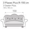 Copridivano chester reversibile Couch Cover
