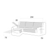 Copri Chaise Longue antiscivolo Coral