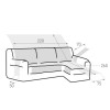 Copri Chaise Longue antiscivolo Coral