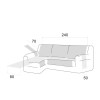 Copri Chaise Longue antiscivolo Coral