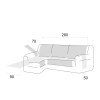 Copri Chaise Longue antiscivolo Coral