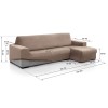 Funda Chaise Longue Super Elástica VELVET