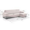 Funda Chaise Longue Super Elástica VELVET